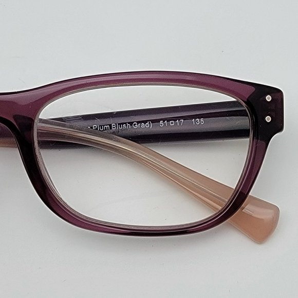 Coach HC6082 5351 Crystal Plum Crystal Plum Blush Gradient Eyeglasses Frame 51mm - Picture 12 of 14